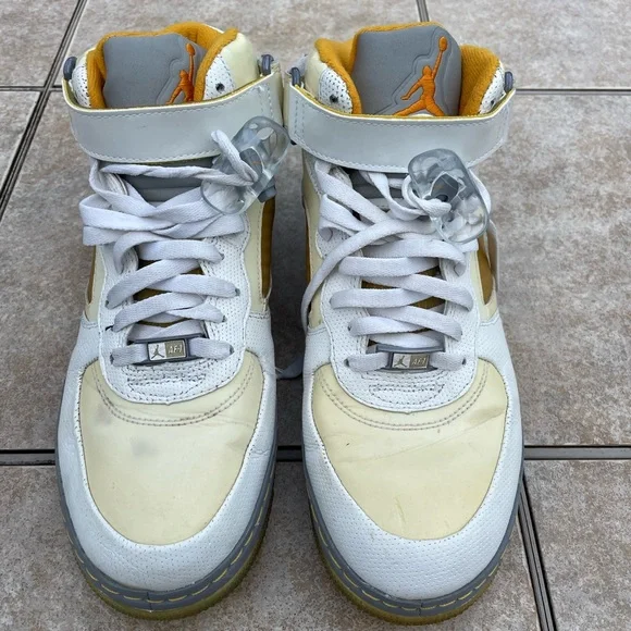 Nike Air Jordan Fusion AJF '08 Orange Peel White Maize Grey 318608-181